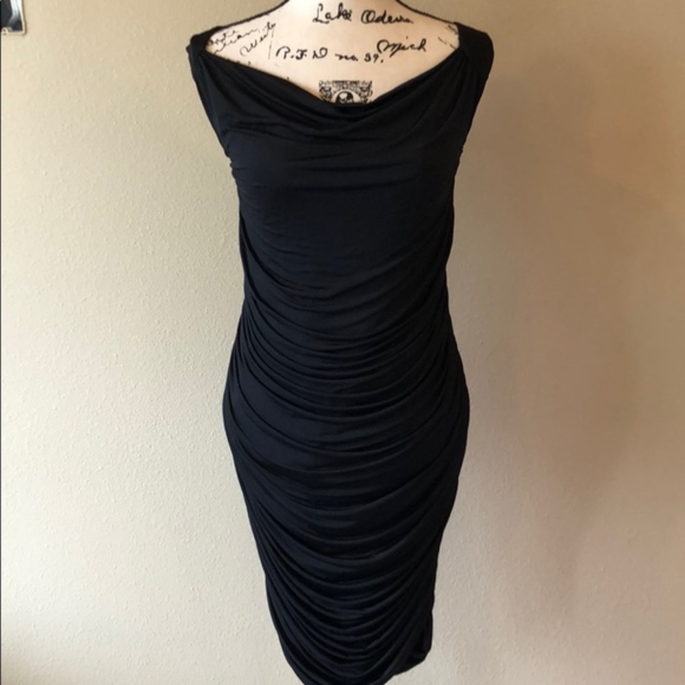 Beautiful new maternity black fitted dress